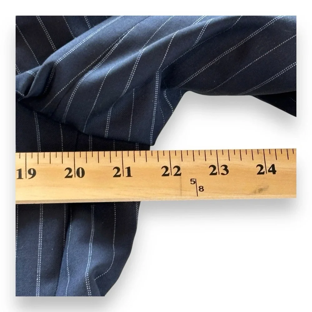 Ralph Lauren Boyds Blue Striped Blazer Sports Coat Jacket Mens sz 40 R Wool